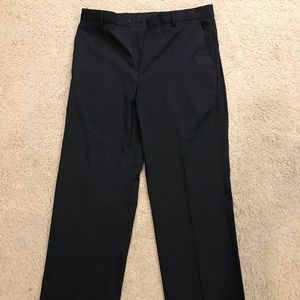 Calvin Klein Black Flat Front Dress Pants